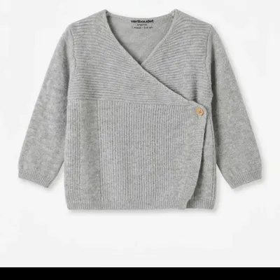 Gilet brassière bébé 1 mois gris